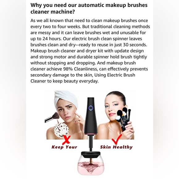 Automatic makeup brushes cleaner - Picture 3 of 7